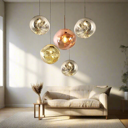 RoyaleGlow Wunderschöne Lava-Glas-Hängelampe – Elegante Hängeleuchte für Zuhause & Esszimmer