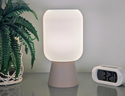 Cumulis Tischlampe – 3D-gedruckte gefaltete Zylinderbeleuchtung