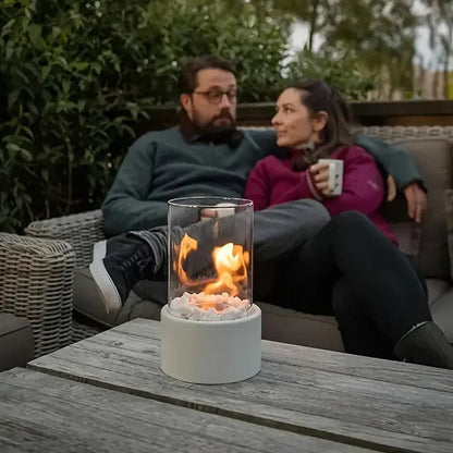 Zeitgenössische tragbare Tischfeuerlaterne