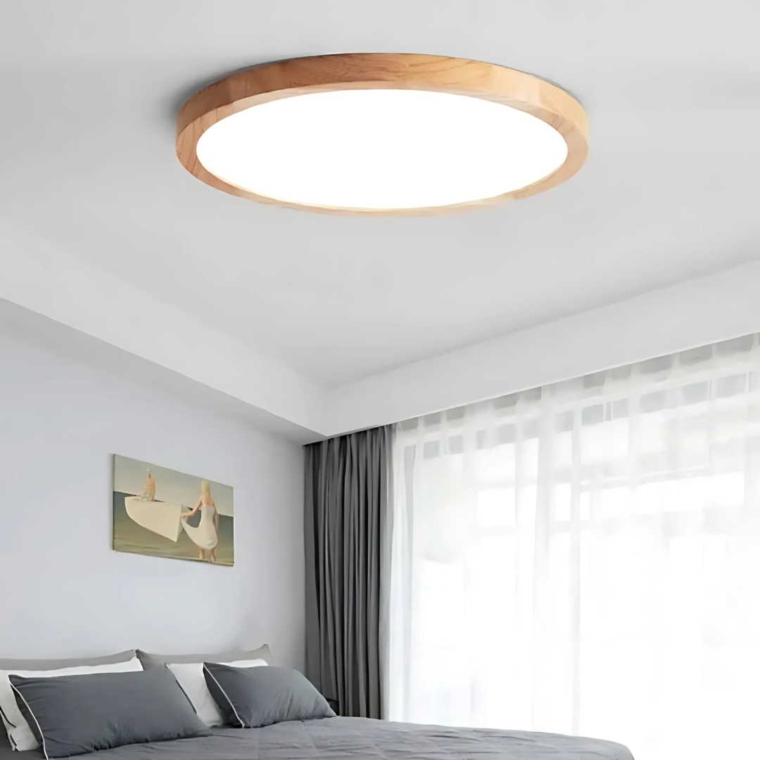 Holz LED Deckenleuchte für moderne Schlafzimmer