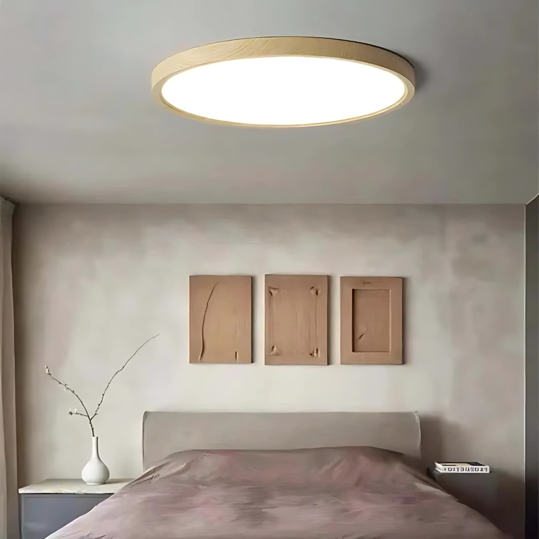Holz LED Deckenleuchte für moderne Schlafzimmer