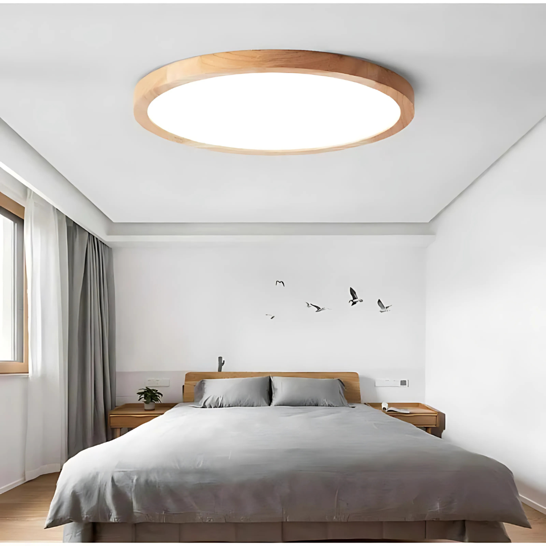 Holz LED Deckenleuchte für moderne Schlafzimmer