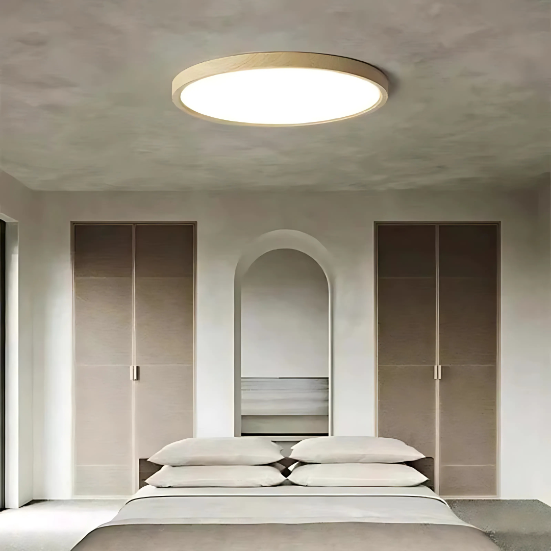 Holz LED Deckenleuchte für moderne Schlafzimmer