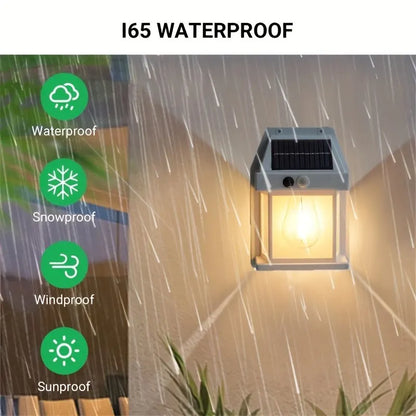 RoyaleGlow Dimmbares Solar-Wandleuchte: Elegante Außenbeleuchtungslösung