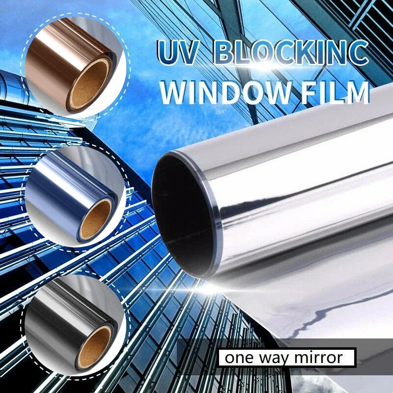 Royallure reflektierende wärmeabweisende Fensterfolie – Privatsphäre- & Sonnenschutzlösung für Häuser & Büros