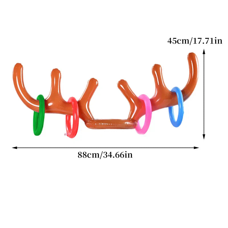 Weihnachts-Rentier-Ringwurfspiel für die ganze Familie – Spaßiges Ferien-Spiel für alle Altersgruppen