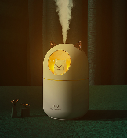 Garduru - Ultraschall Aroma Diffuser & Luftbefeuchter im niedlichen Katze-Design