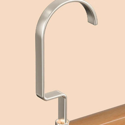 Royallure Premium Massivholz Zubehör Hängeregal mit 360-Grad drehbaren Haken für Gürtel, Hüte und Schals