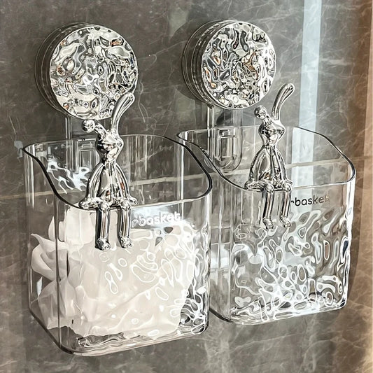 Royallure No-Drill Badezimmer Organizer Regal - Müheloser Platzsparer für Shampoo, Kosmetik & mehr