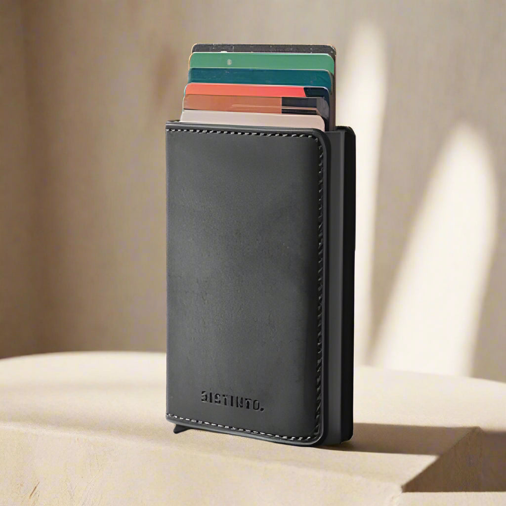 Royaleva Sleek RFID Pop-Up Geldbörse für einfachen Karten Zugang