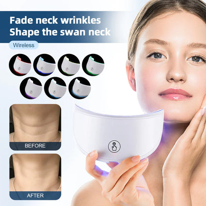 LED-Gesichtsmaske mit Nackenlichttherapie