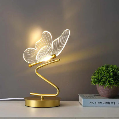 Schmetterling inspirierte LED-Tischlampe