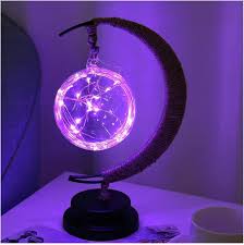Verzauberte Mondlampe - Magischer Glas Mond mit LED Licht