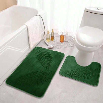 VelvoLuxe – Luxuriöse Memory Foam Badteppich Set für ultimativen Komfort