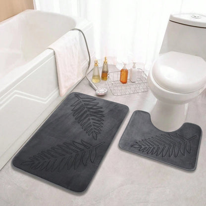 VelvoLuxe – Luxuriöse Memory Foam Badteppich Set für ultimativen Komfort