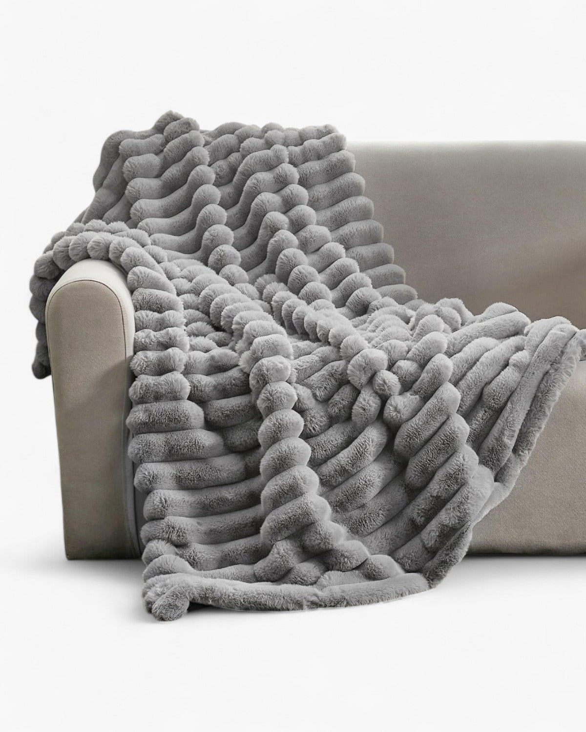 Veloura – Luxuriöse Plüschdecke mit elegantem Design für Wärme und Stil