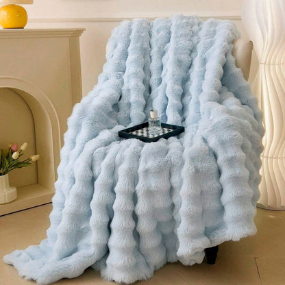 Rabbit-Faux-Fur-Decke