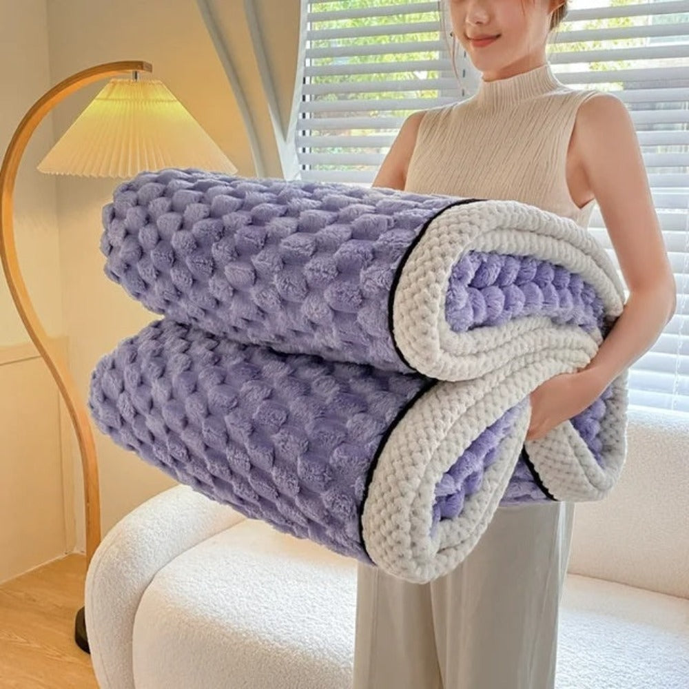 LuxeHaven – Ultimative weiche Sherpa-Fleece-Decke für pure Entspannung