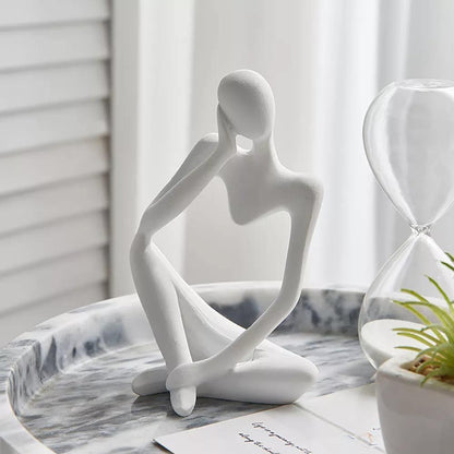 ArtMind – Minimalist Denker Skulptur mit moderner Eleganz