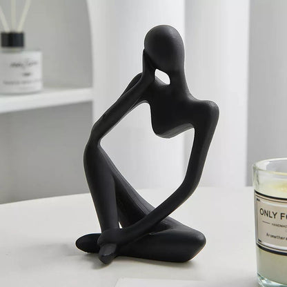 ArtMind – Minimalist Denker Skulptur mit moderner Eleganz