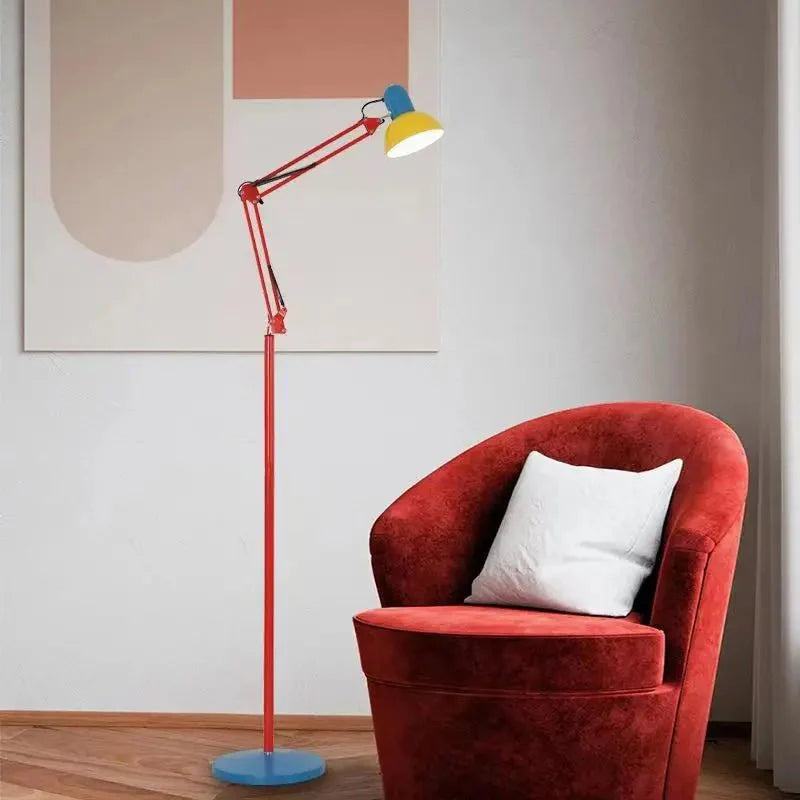 Industrielle Teleskoparm Steh- & Tischlampe
