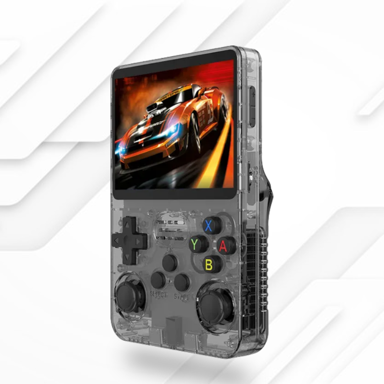 Tragbare Pocket-Konsole Infinity – Über 20.000 Retro-Spiele, 3,5"-Bildschirm, TV-Anschluss, Langlebiger Akku