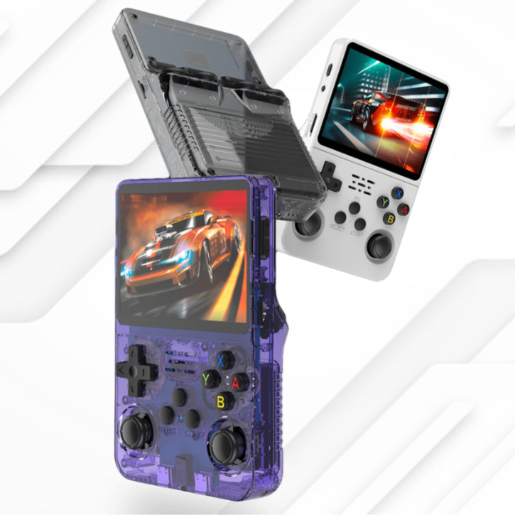 Tragbare Pocket-Konsole Infinity – Über 20.000 Retro-Spiele, 3,5"-Bildschirm, TV-Anschluss, Langlebiger Akku