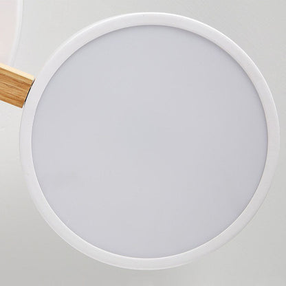 LED-Deckenleuchte mit modernem Holzdesign