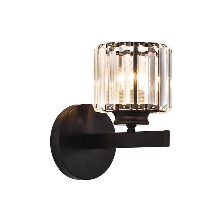 Kristallglas-Wandleuchte mit modernem Armdesign