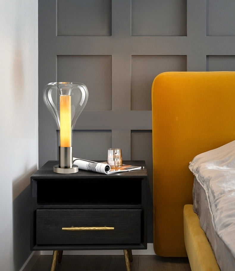 Tischlampe Art Lava aus Glas – Dynamische und Beruhigende LED-Beleuchtung