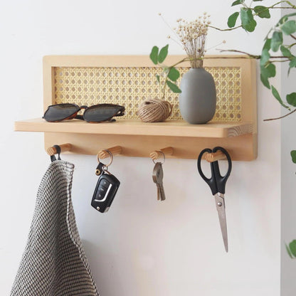 Design-Wandregal mit Haken – Minimalismus für Bad & Küche