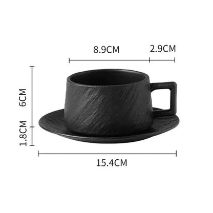 Japanischer Stil Rock Sand Keramik Kaffee Tassen Set