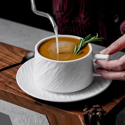 Japanischer Stil Rock Sand Keramik Kaffee Tassen Set