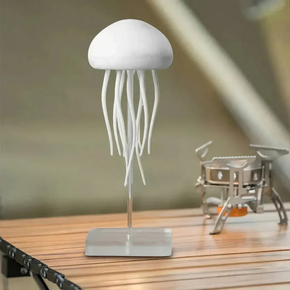 LED-Qualle Lampe – Einstellbare Entspannungsbeleuchtung, modernes Design, wiederaufladbar mit Touch-Steuerung