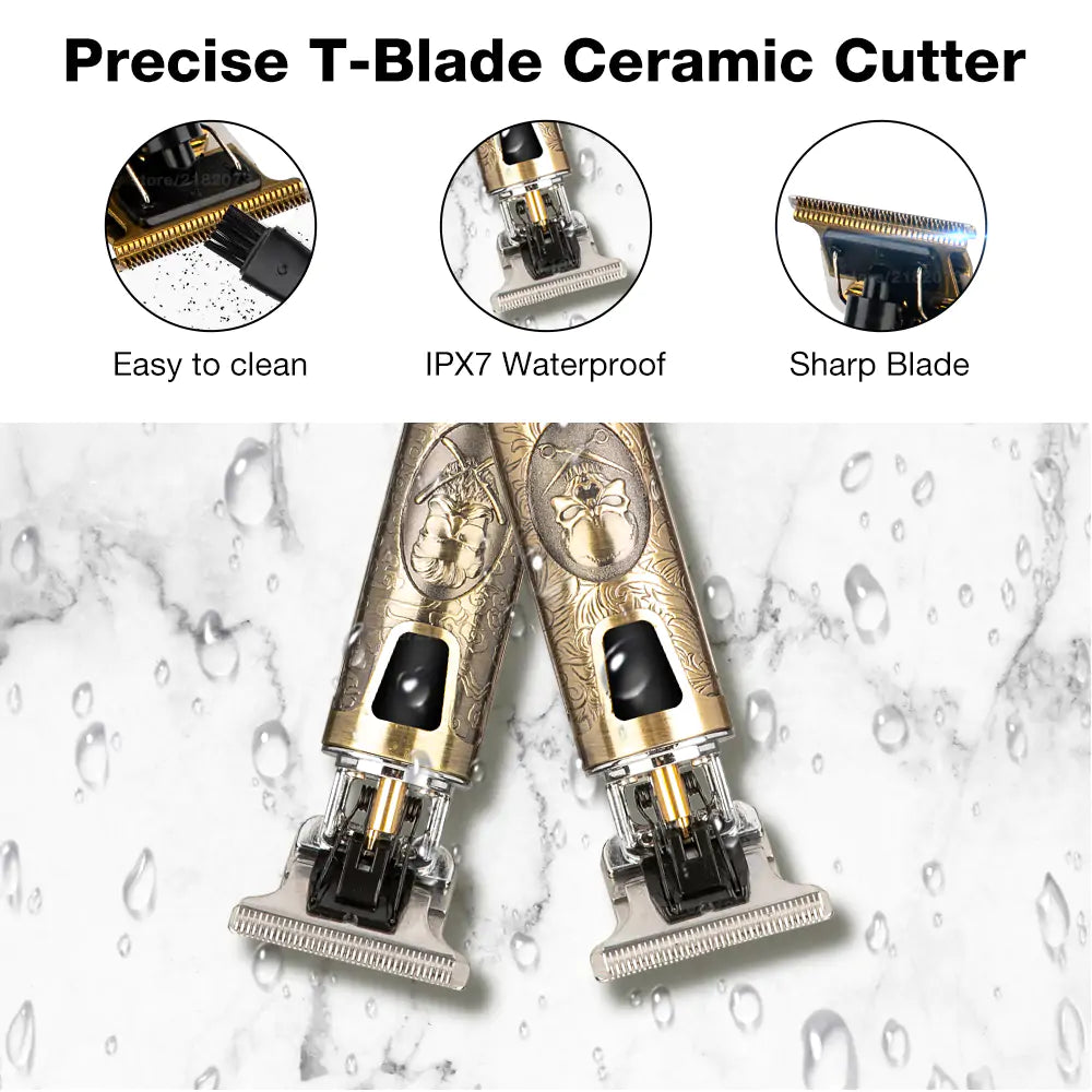 T9 Elektrischer Haarschneider – Präzisions T-Blade – USB Aufladung & Langlebig