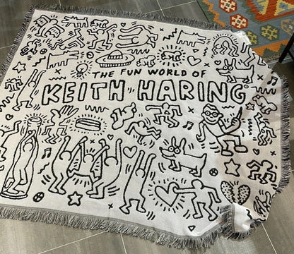 Keith Haring Jigsaw Überwurfdecke