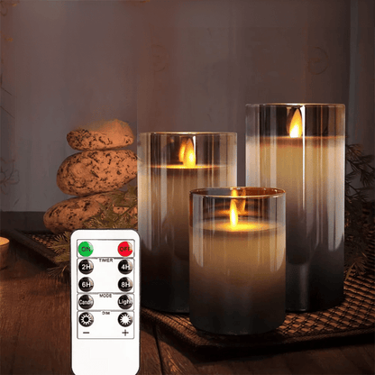 LED flackerndes Kerzen-Set für Wohnkultur - realistische dekorative Lichter