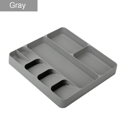 Royallure Kompakt Küchenbesteck Organizer mit geschichtetem Design & einfachen Identifikationssymbole
