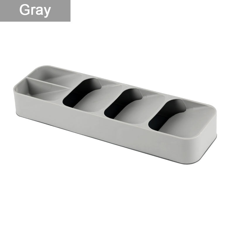 Royallure Kompakt Küchenbesteck Organizer mit geschichtetem Design & einfachen Identifikationssymbole