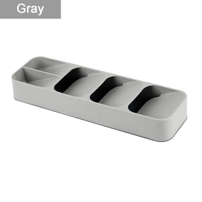 Royallure Kompakt Küchenbesteck Organizer mit geschichtetem Design & einfachen Identifikationssymbole