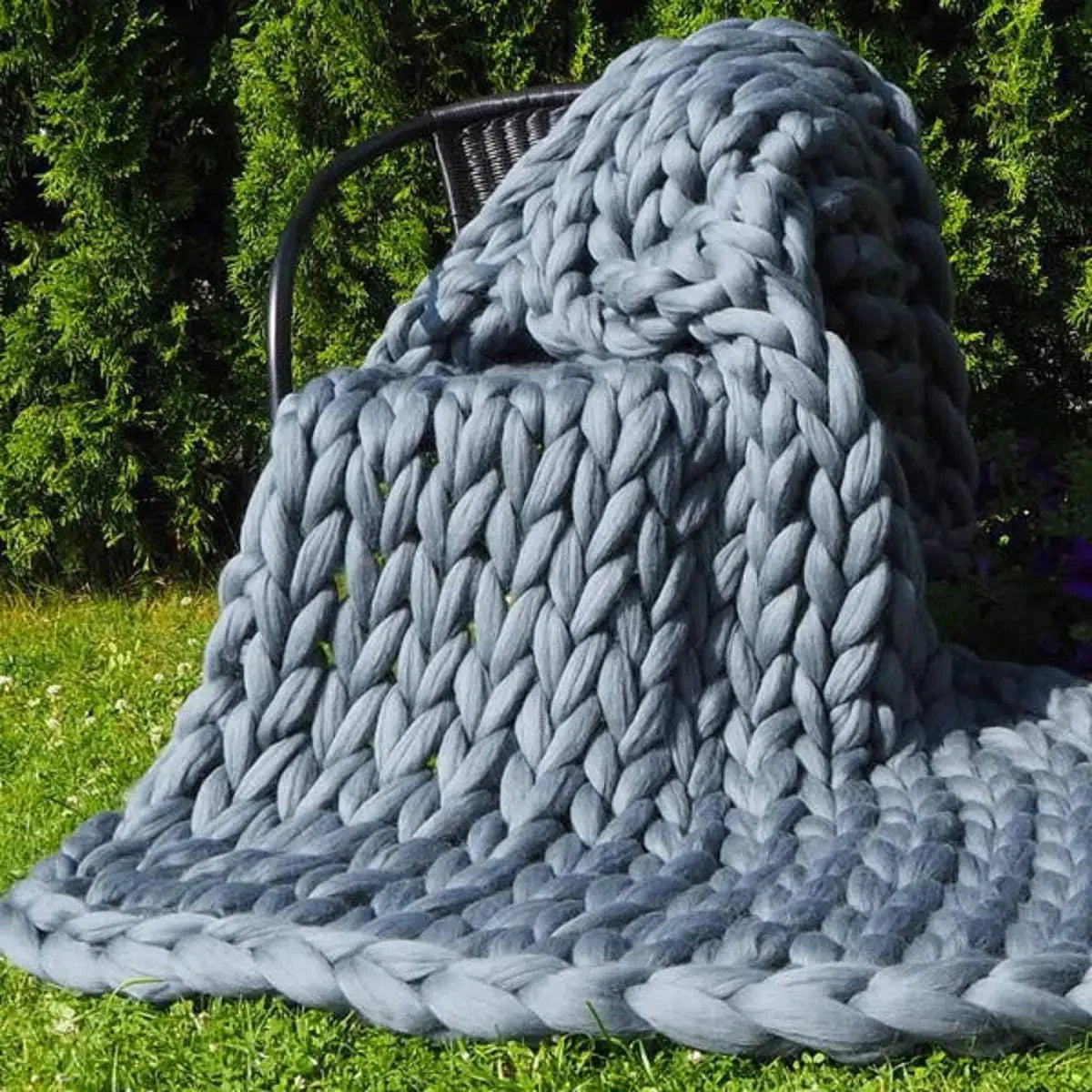 Garduru - Kuschelige Grobstrickdecke für jeden Raum