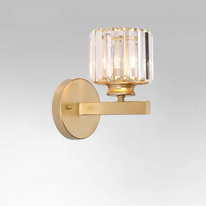 Kristallglas-Wandleuchte mit modernem Armdesign