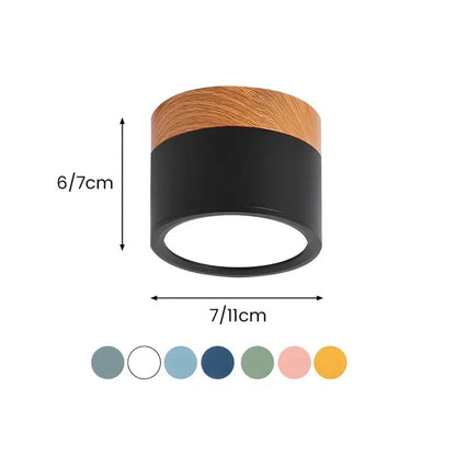 Garduru Zylinder LED Deckenleuchte – Minimalistische Einbauleuchte für moderne Flure