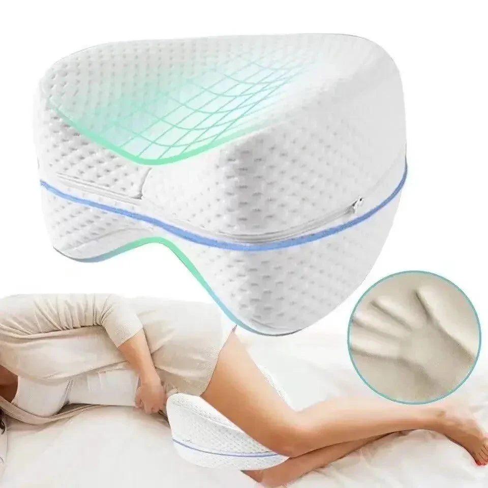 Ergonomisches Kniekissen für Seitenlieger – Orthopädisches Beinsupportkissen mit Memory-Schaum für komfortablen Schlaf