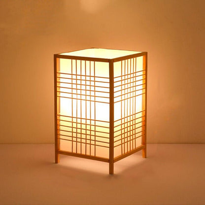 Japanische quadratische Nachttischlampe