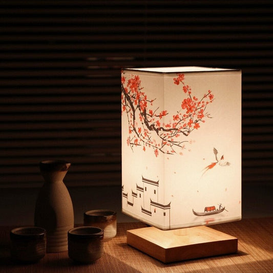 Japanisch Skandinavische Nachttischlampe