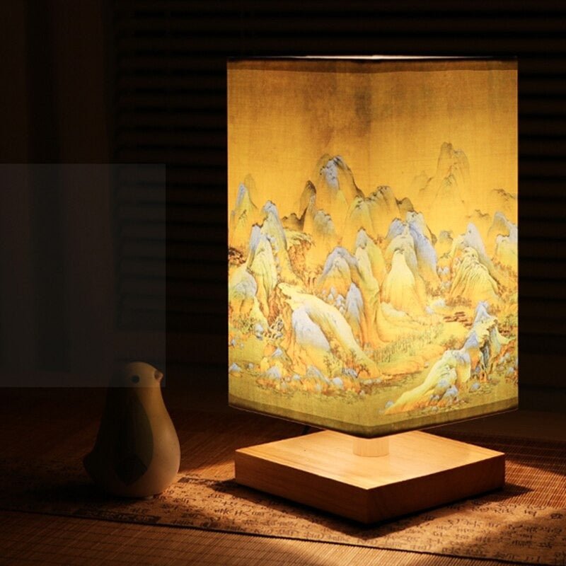 Japanisch Skandinavische Nachttischlampe