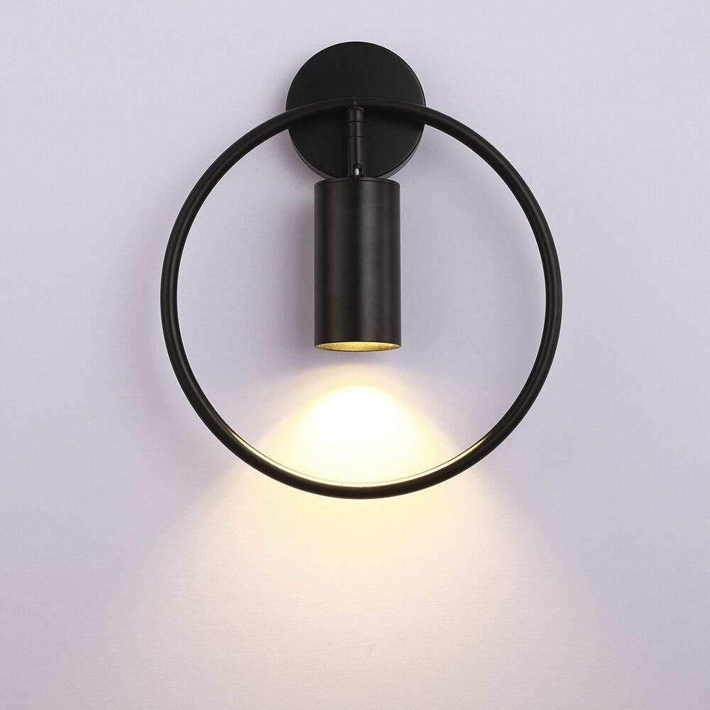 Wandlampe Nachttisch Kreis Design