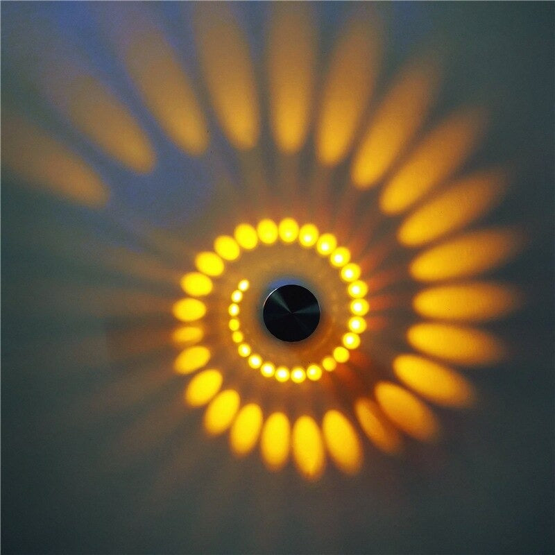 Wandleuchte Spiral-Tischlampe