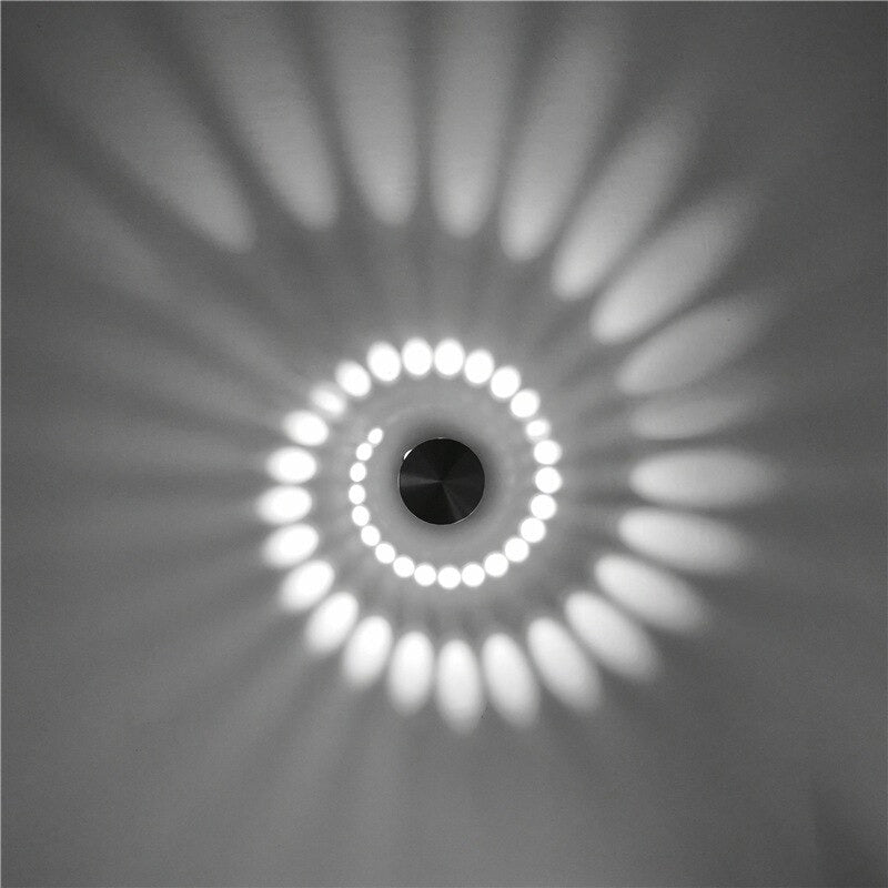 Wandleuchte Spiral-Tischlampe